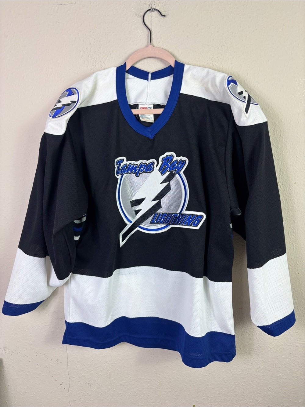 vintage 1990s Tampa Bay Lightning CCM NHL Hockey Jersey size Men Small